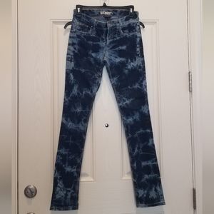 Low Rise Zebra Pattern Jeans